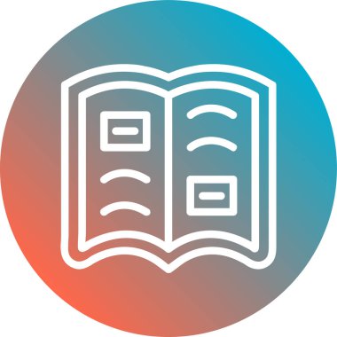 kitap simgesi vektör illüstrasyonu