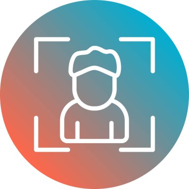 Modern insan simgesinin vektör illüstrasyonu