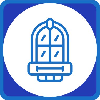 Kapı simgesinin vektör illüstrasyonu