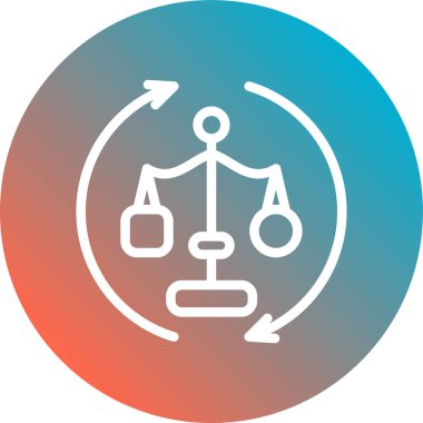 vektör adalet simgesi illüstrasyonu