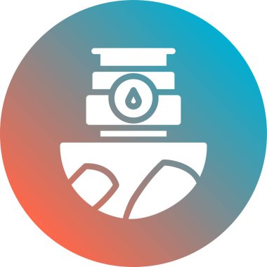 Bir cankurtaran simgesinin vektör illüstrasyonu