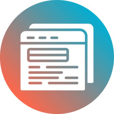 Gazete. Web simgesi basit illüstrasyon