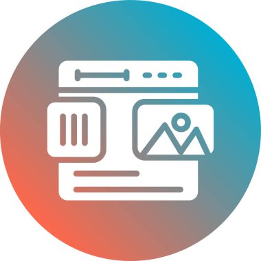 Vektör illüstrasyonu, simge ögesi arkaplanı