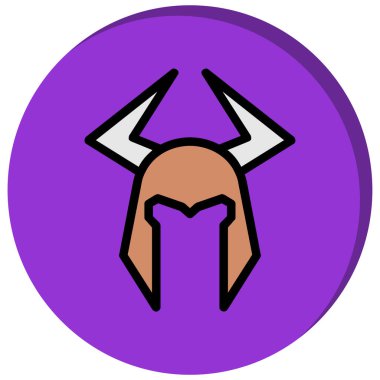 Boğa baş simge vektör çizim