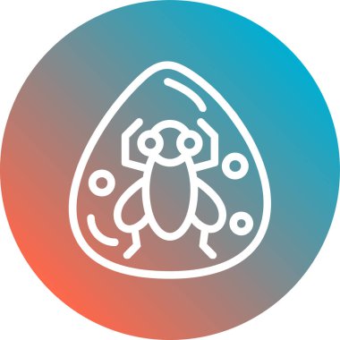 Eşsiz böcek vektör simgesi