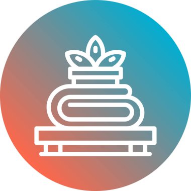 Kek. Web simgesi basit illüstrasyon