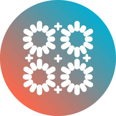 Çiçek. Web simgesi basit tasarım