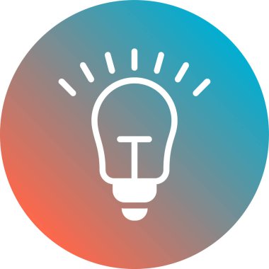 Moda biçimi izole edilmiş arkaplanda ampul simgesi