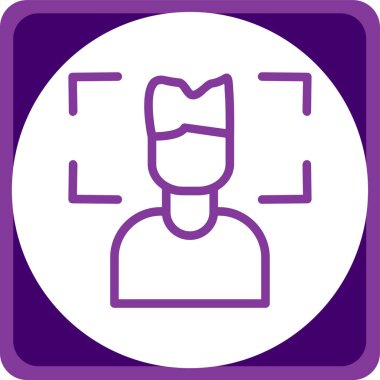 Bir kadın simgesinin vektör illüstrasyonu