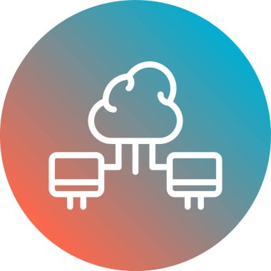 soyut olarak izole edilmiş bulut simgesi