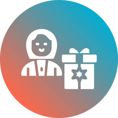 hediye simgesi vektör illüstrasyonu