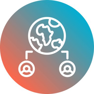 vektör Earth web simgesi