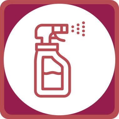 Sprey şişe ikonu. vektör illüstrasyonu