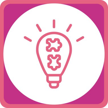 Ampul Simgesi, Vektör illüstrasyonu