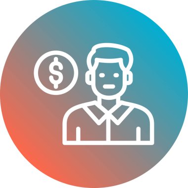 İş simgesinin vektör illüstrasyonu