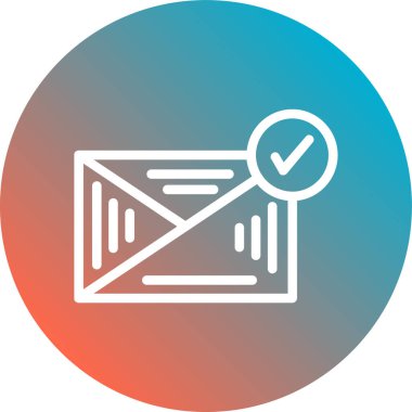 vektör posta simgesi illüstrasyonu