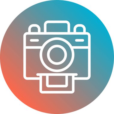Fotoğraf kamerası vektör simgesi