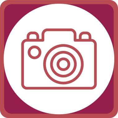 kamera simgesi vektör illüstrasyonu