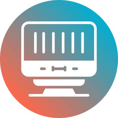 Dizüstü bilgisayar simgesi vektör çizimi