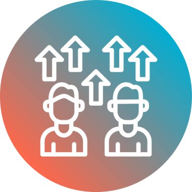 İnsan simgesinin vektör illüstrasyonu