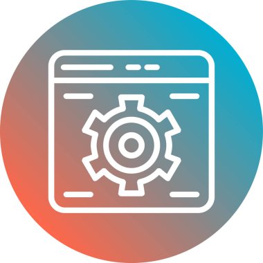 vector settings icon illustration