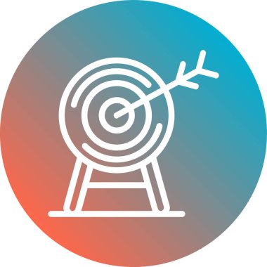 hedef simge vektör illüstrasyonu