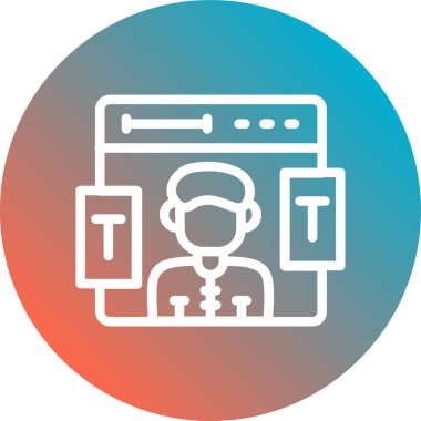 seo modern simgesinin vektör illüstrasyonu