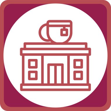 kahve ikonu vektör illüstrasyonu