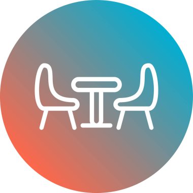 koltuk simgesi, vektör illüstrasyonu