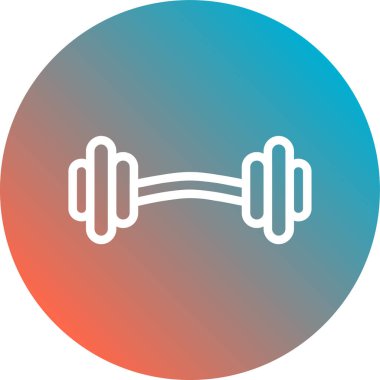 Fitness modern simgesinin vektör illüstrasyonu