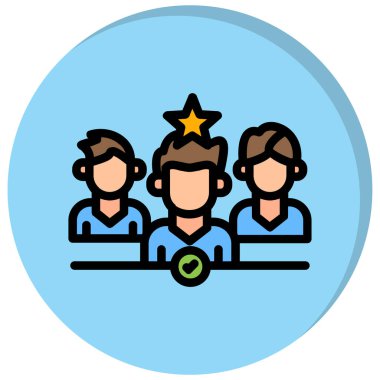 insanlar vektör illüstrasyon simgesi