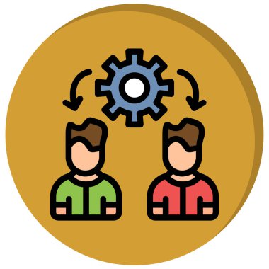 iş simgesi vektör illüstrasyonu