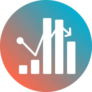 Bir grafik simgesinin vektör illüstrasyonu