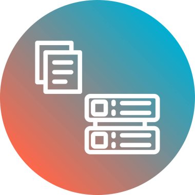 Belge simgesinin vektör illüstrasyonu