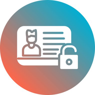 belge simgesi, basit illüstrasyon