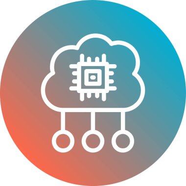 Moda biçimi izole edilmiş arkaplanda bulut hesaplama simgesi