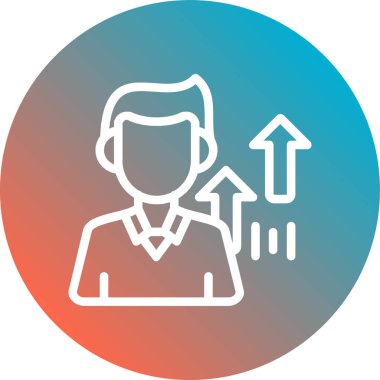 Uzun gölgeli insanın vektör illüstrasyon simgesi