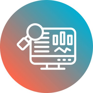 seo modern simgesinin vektör illüstrasyonu