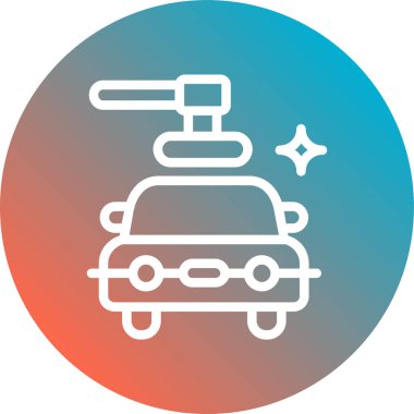 Modern oto tamir simgesinin vektör illüstrasyonu