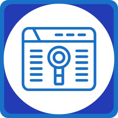 Arama simgesi vektör illüstrasyonu