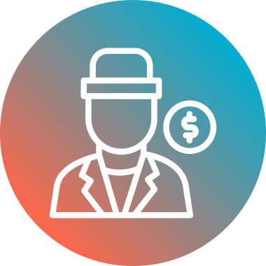 Bir kadın simgesinin vektör illüstrasyonu