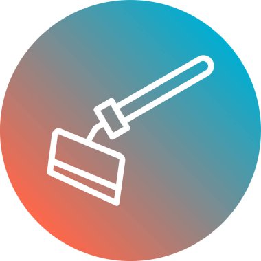 Boya fırçası simgesinin vektör illüstrasyonu