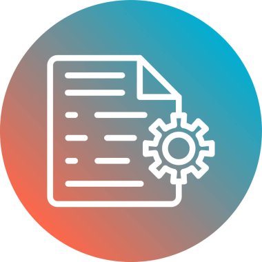 Belge. Web simgesi basit tasarım