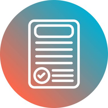 Belge. Web simgesi basit illüstrasyon