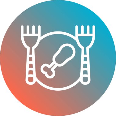 çatal ve kaşık simgesi modayla izole edilmiş arkaplan