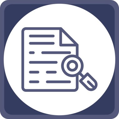 belge simgesi vektör illüstrasyonu