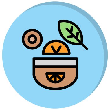 yiyecek web simgesi, basit vektör illüstrasyonu