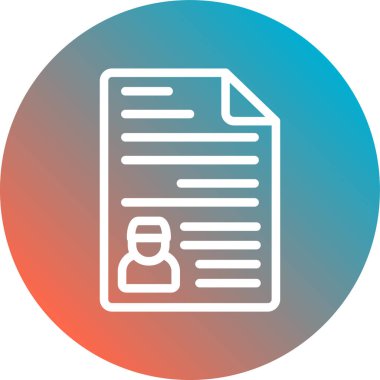 Belge simgesinin vektör illüstrasyonu