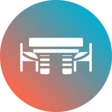 Modern b 'nin vektör illüstrasyonu yatak ikonundan yoksun