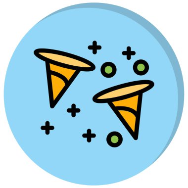 Pizza fast food ikonu